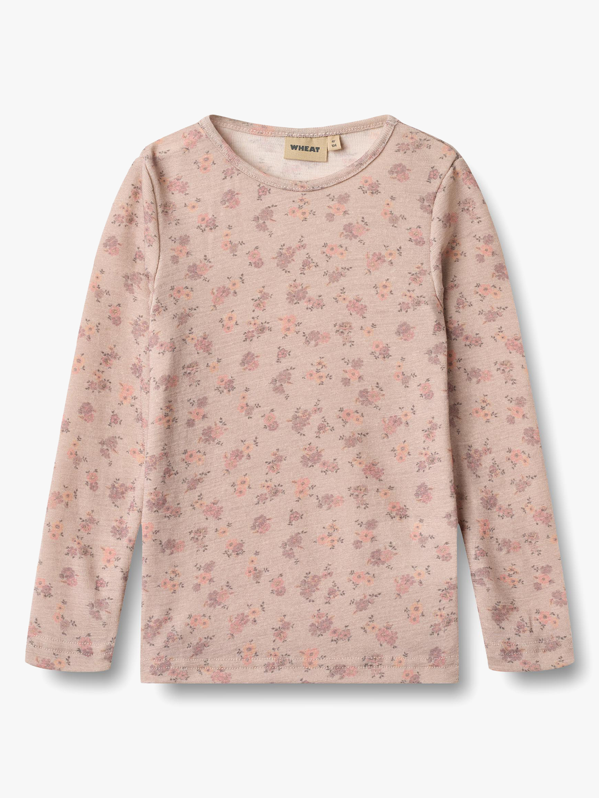 Wheat Wool T-Shirt Long Sleeve Alfie Lilac flowers
