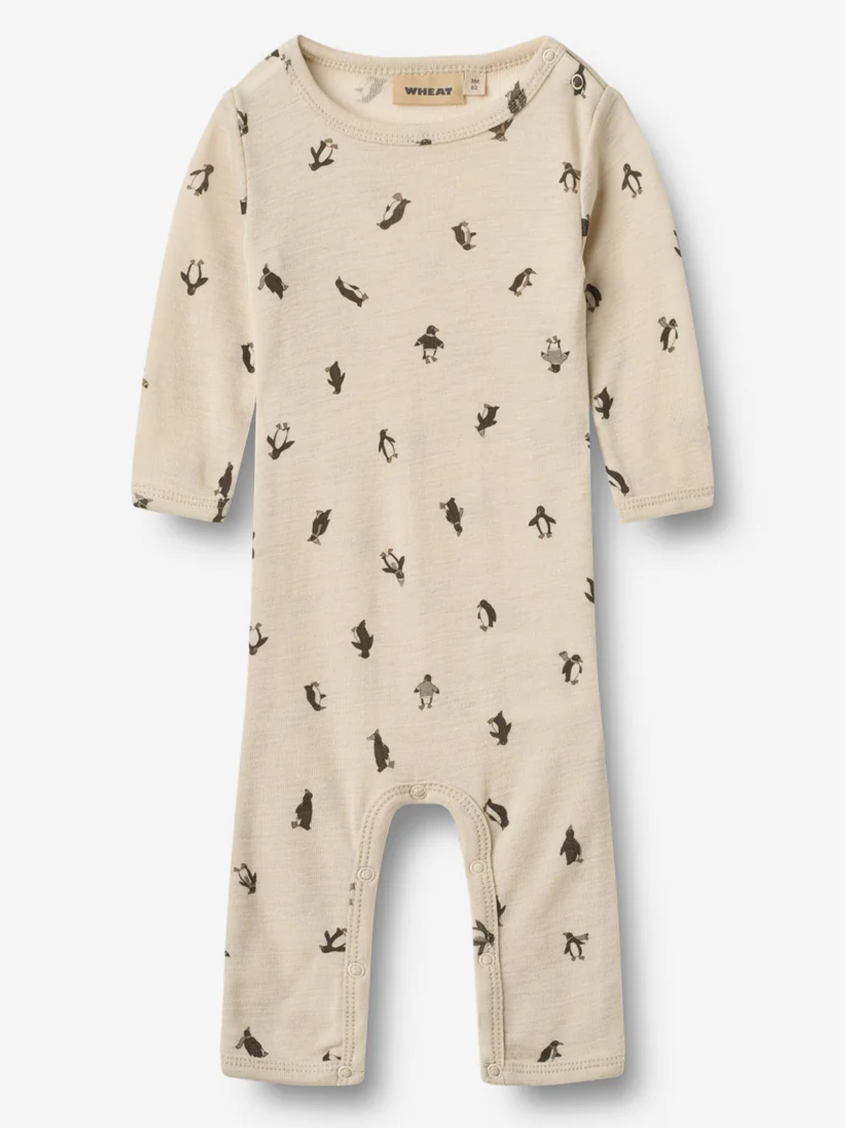 Wheat Wool Jumpsuit Long Sleeve Haven Penguins