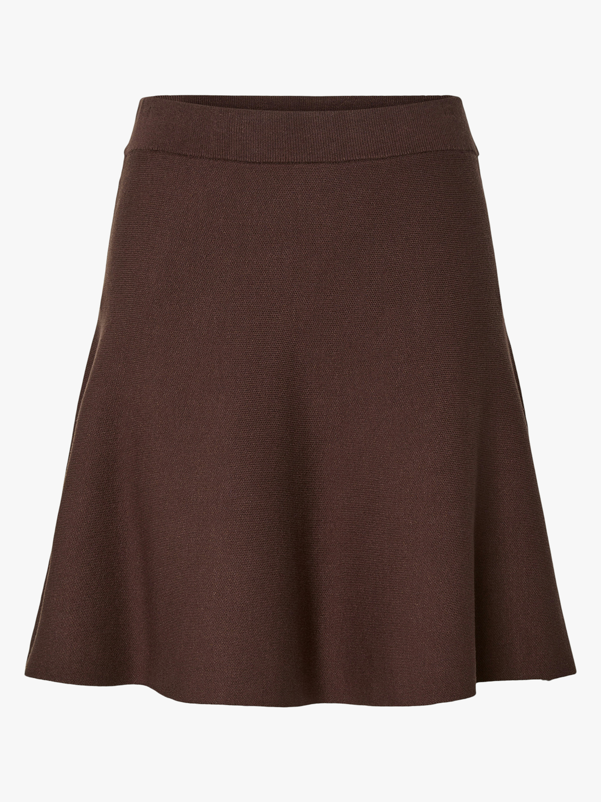 Y.A.S Fonny High Waisted Skirt Chocolate Brown