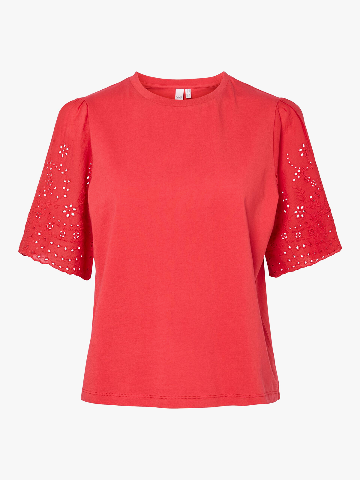 Y.A.S Lex Short Sleeve Top Fiery Red