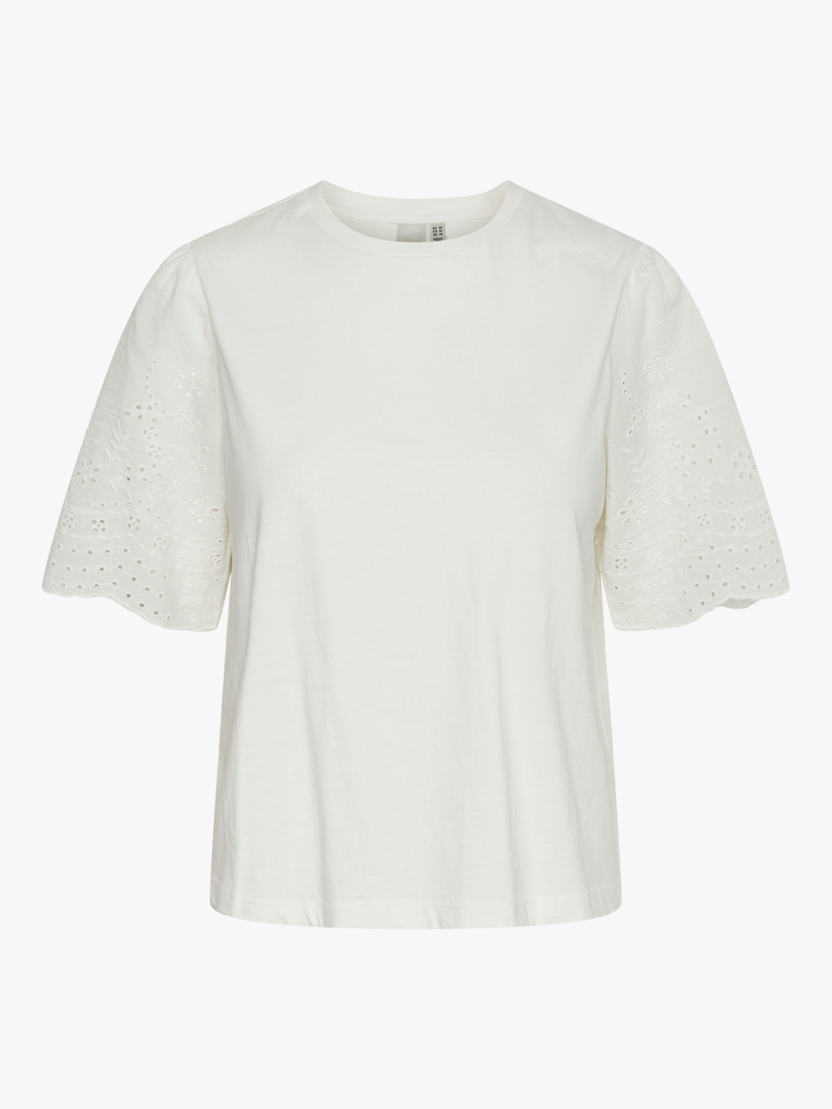 Y.A.S Lex Short Sleeve Top Star White