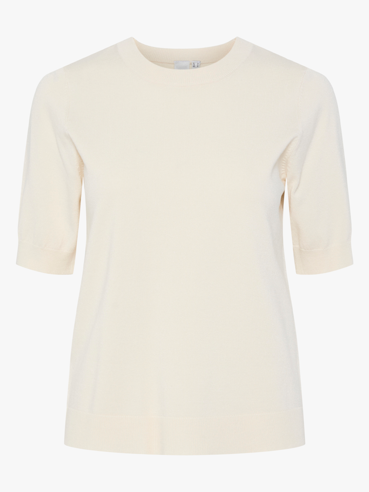 Y.A.S Lena Short Sleeve Knit Pullover Birch