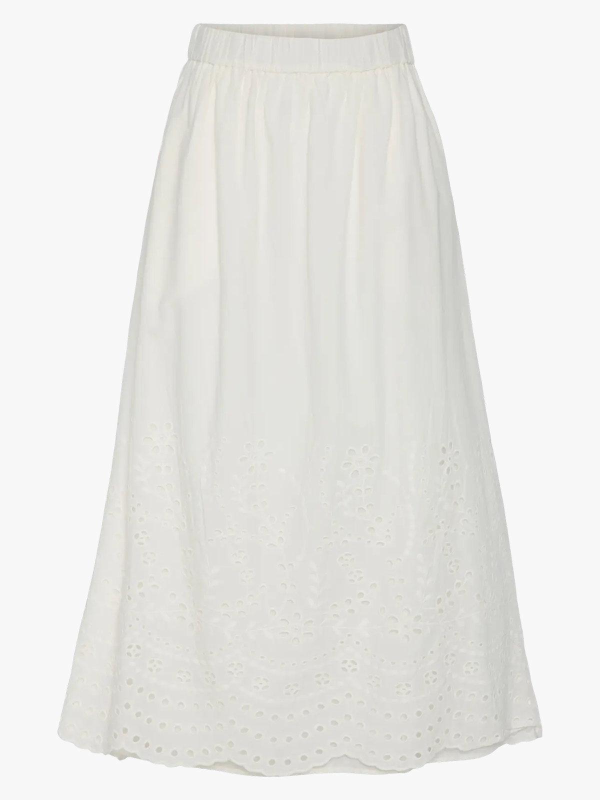 Y.A.S Luma High Waist Long Skirt Star White