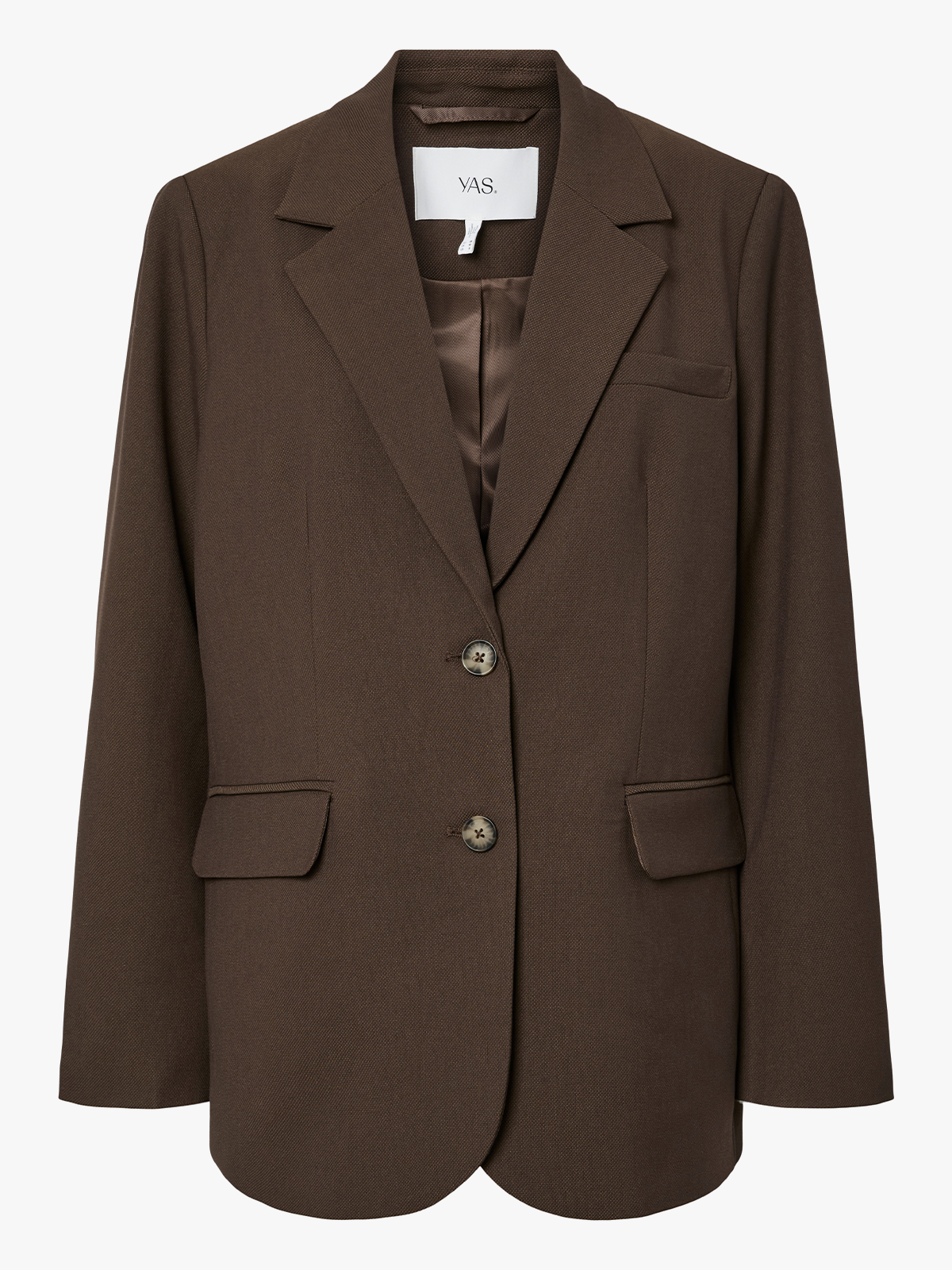 Y.A.S Reemaj Long Sleeve Blazer Chocolate Brown
