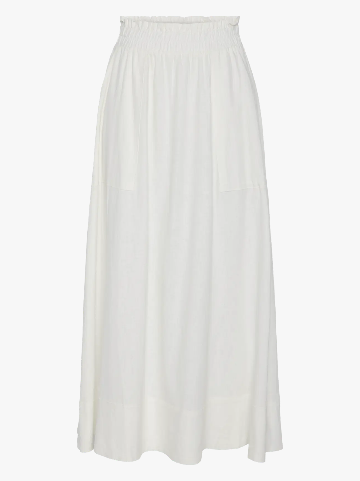 Y.A.S Flaxy High Waist Ankle Skirt Star White