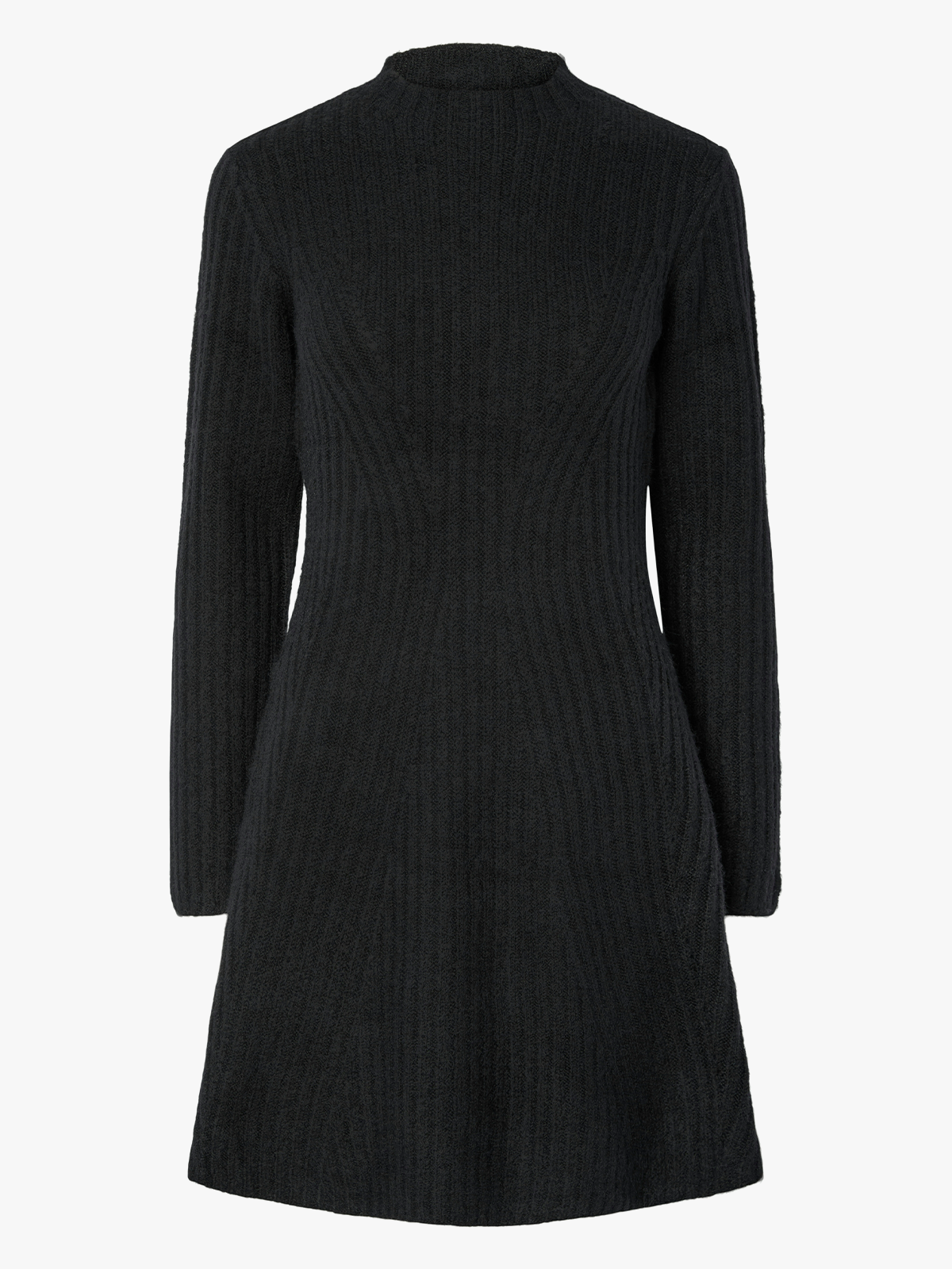 Y.A.S Dolly Long Sleeve Knit Dress Black