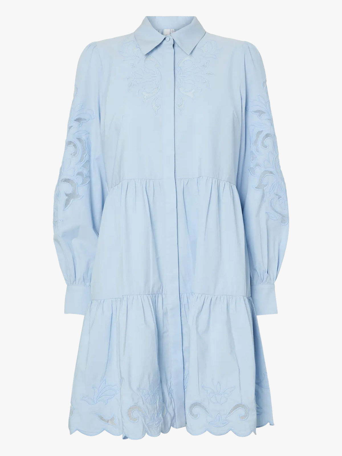 Y.A.S Zimia Long Sleeve Shirt Dress Skyway