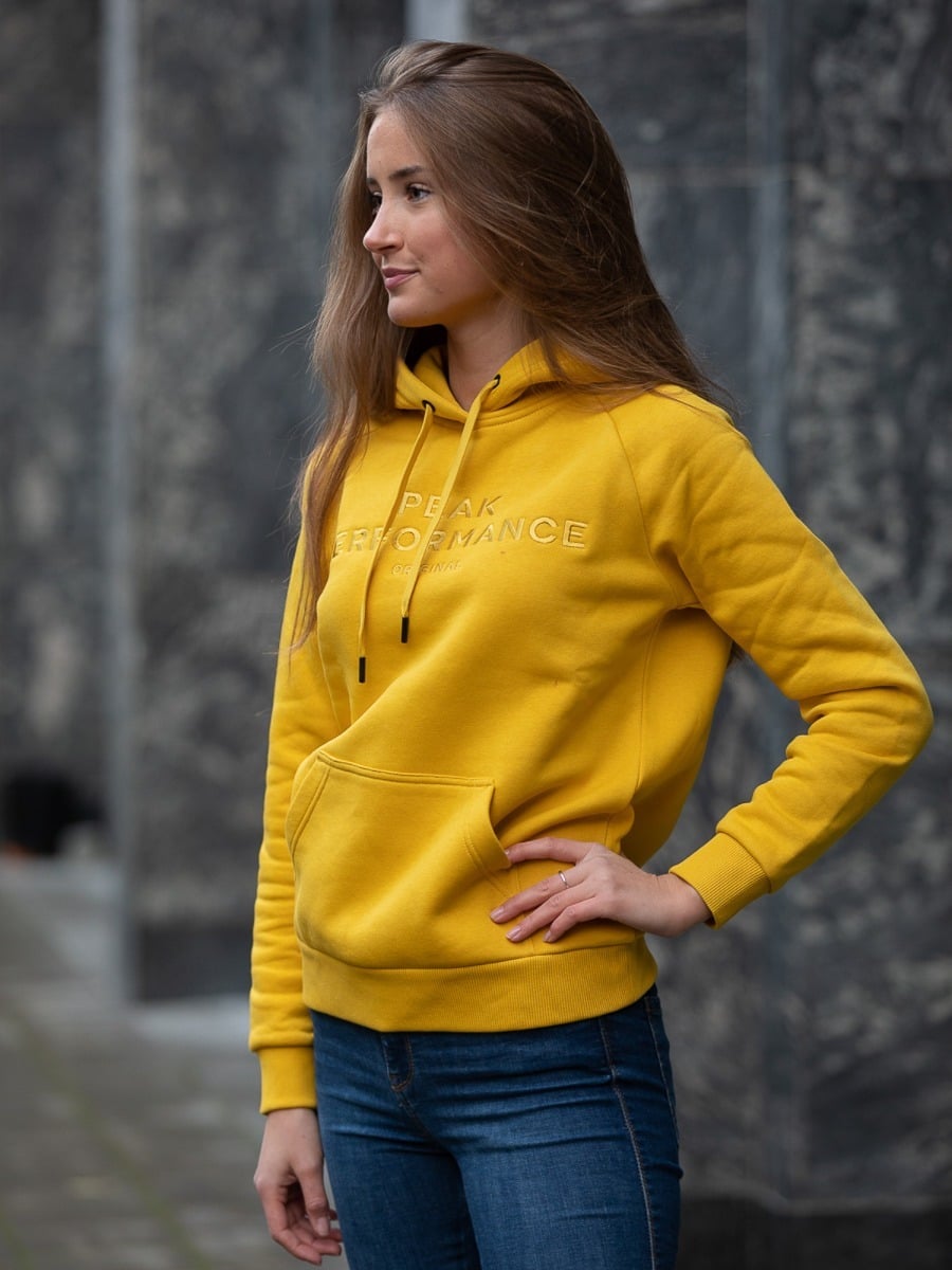 Peak Performance Original Hood Yellow Flow