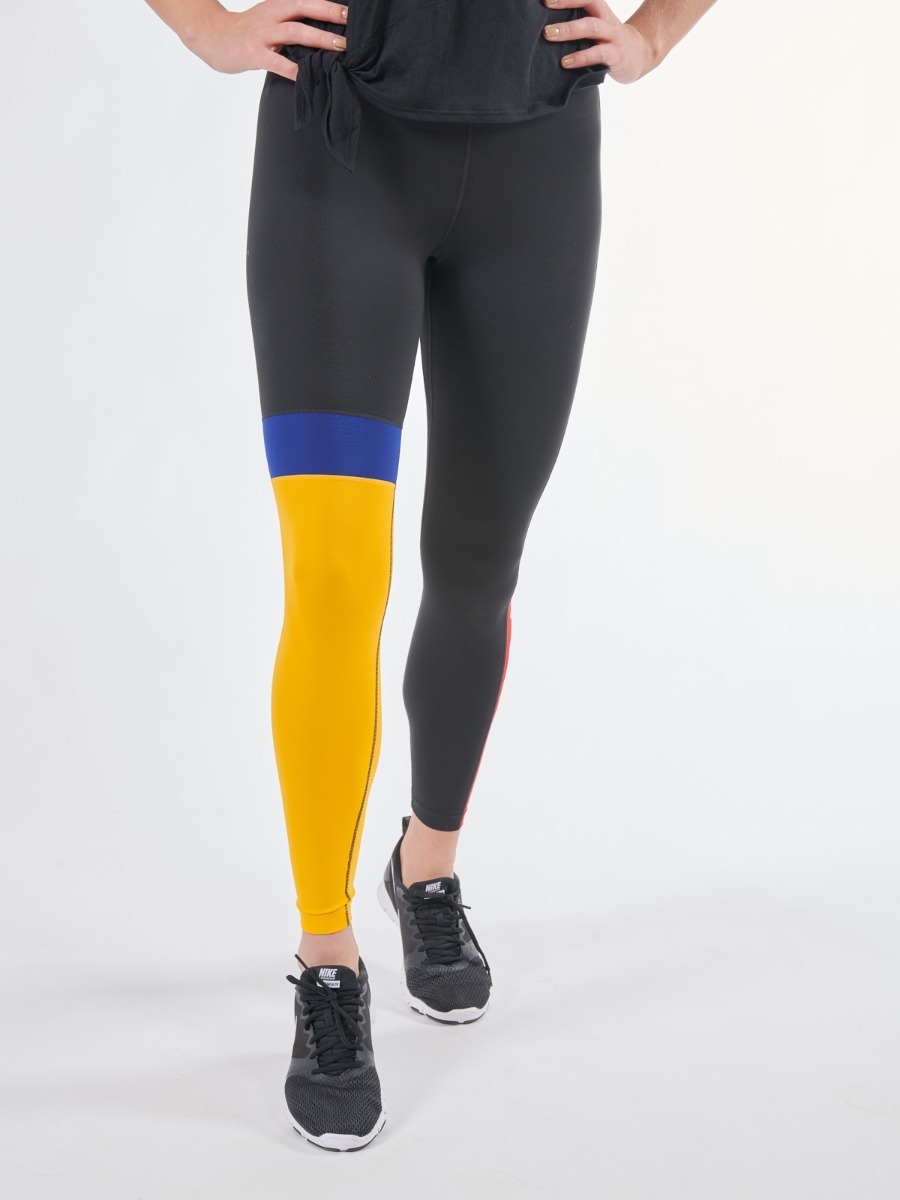 Nike One Tights HR CKB JDI 7/8 Black/ University Gold