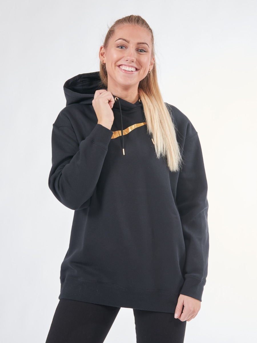 Nike Hoodie BB OS Shine Black/ Metallic gold
