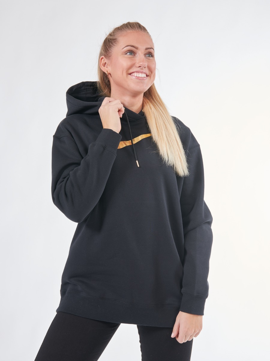 Nike Hoodie BB OS Shine Black/ Metallic gold