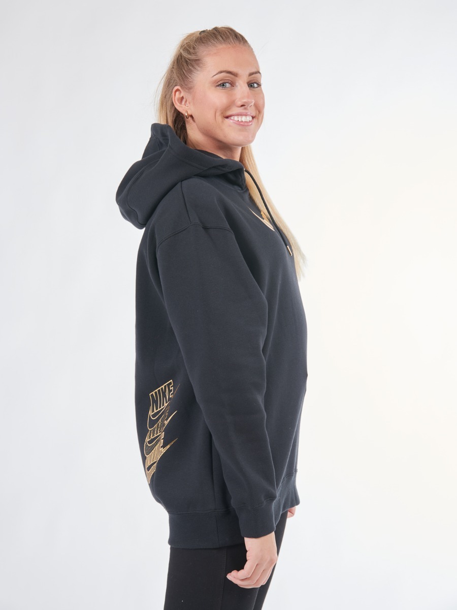 Nike Hoodie BB OS Shine Black/ Metallic gold