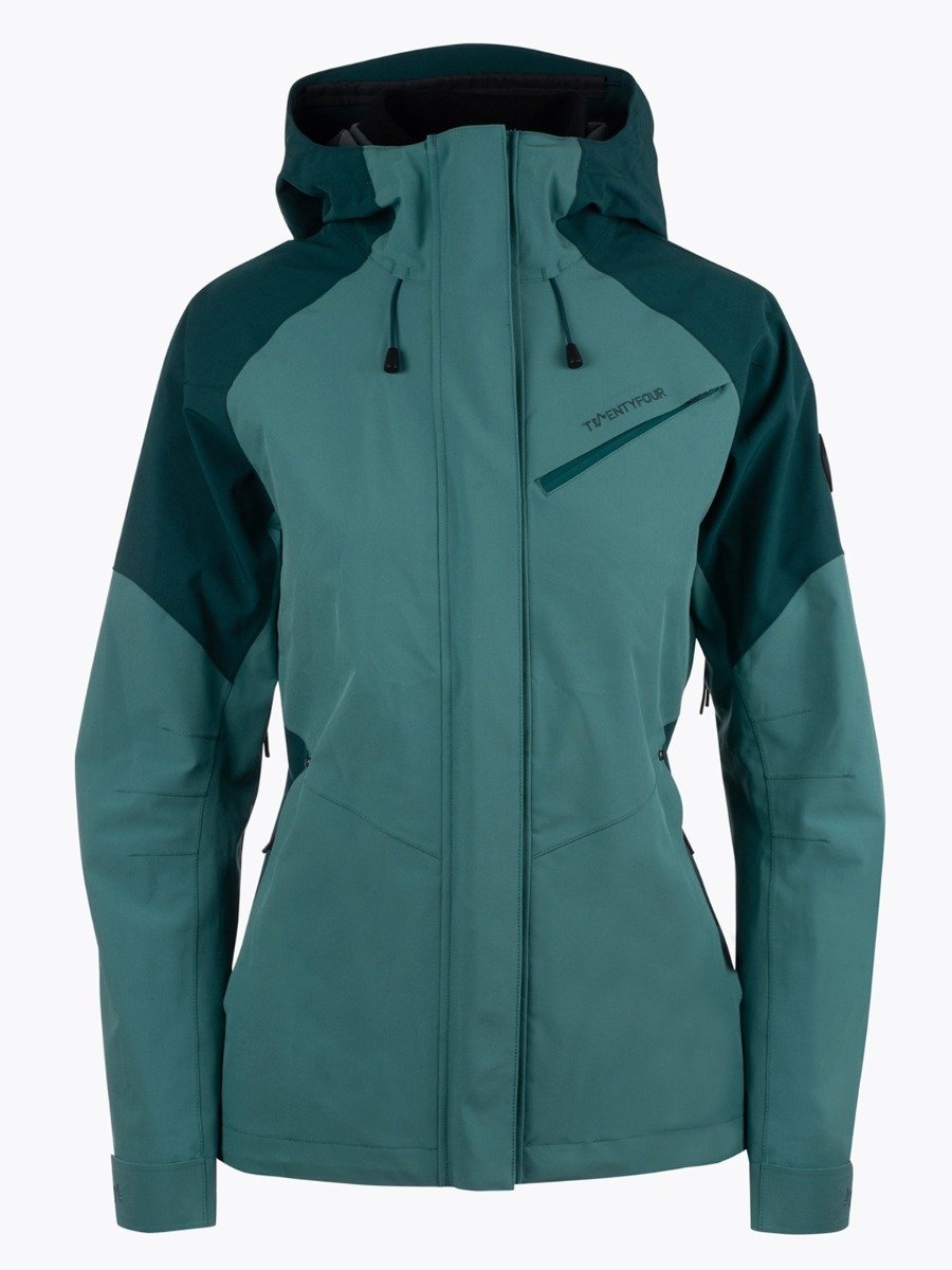 Twentyfour Flåm Stretch 2-Lags Jakke Sjøgrønn