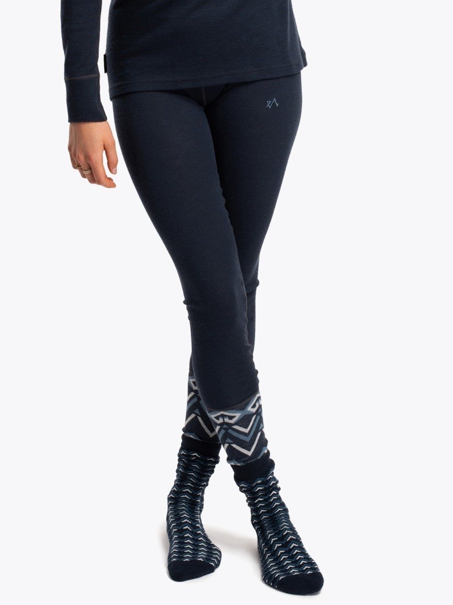 Twentyfour Finse Freja Ull tights Blekkblå