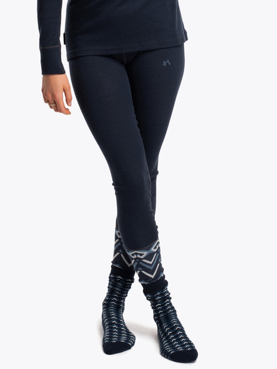 Twentyfour Finse Freja Ull tights Blekkblå