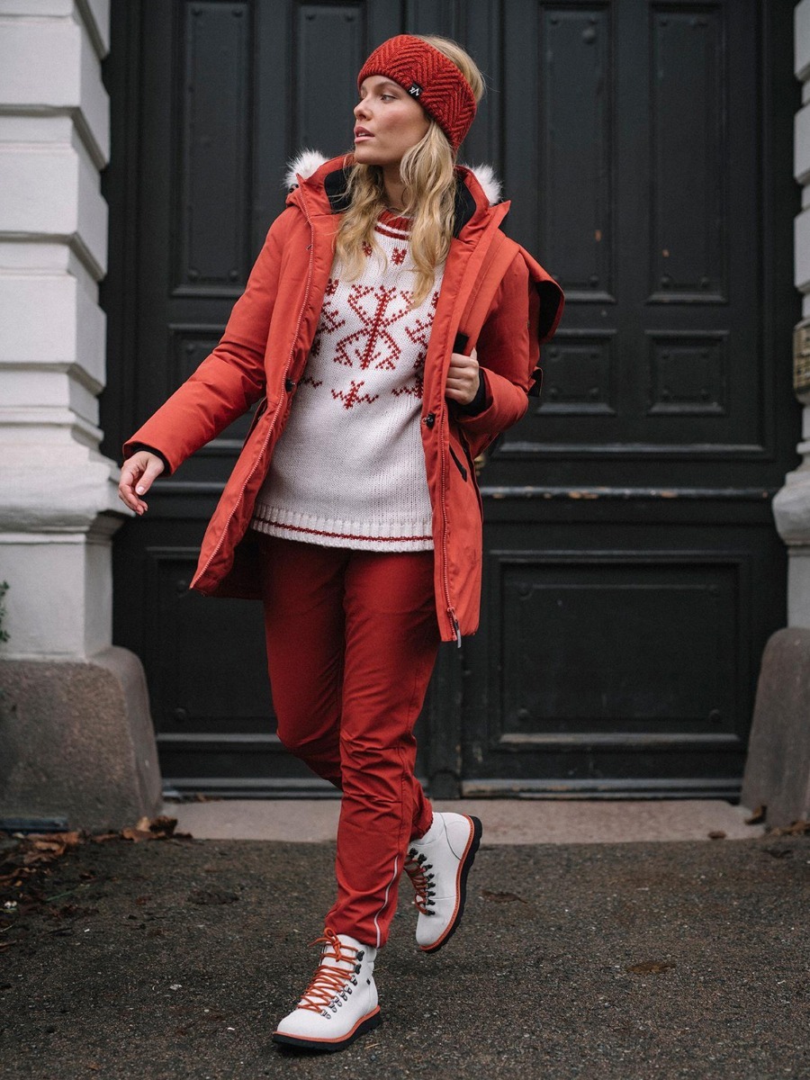 Twentyfour Finse Shapepant Mørk Rust