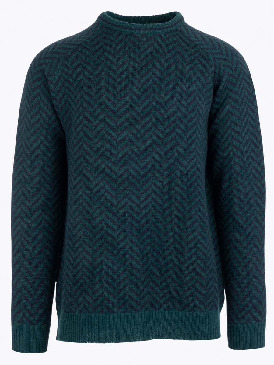 Twentyfour Finse 3D Ullgenser Skogsgrønn