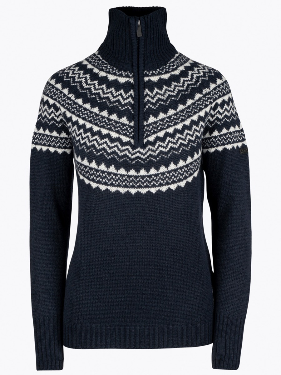 Twentyfour Freja Half Zip Genser Blekkblå