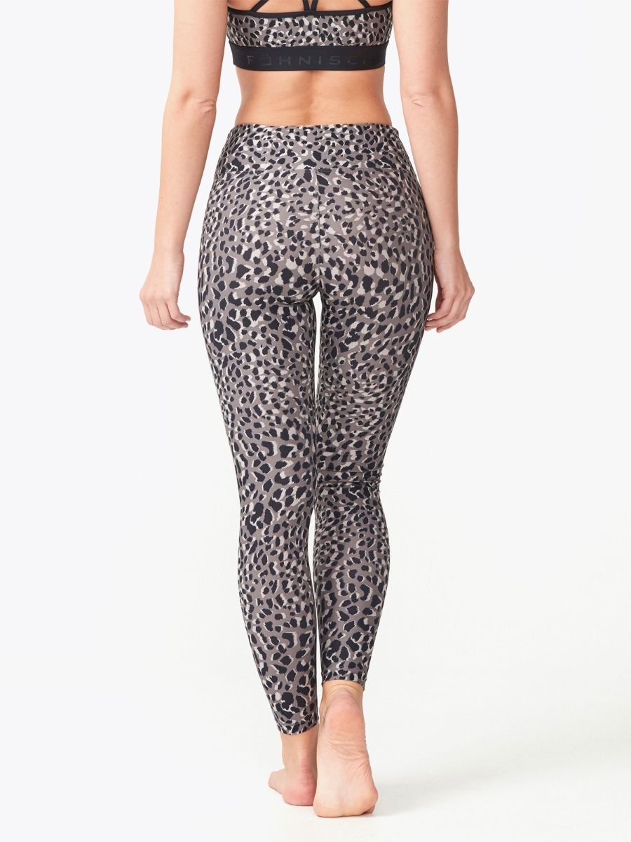Röhnisch Flattering Printed Tights Greige Spot
