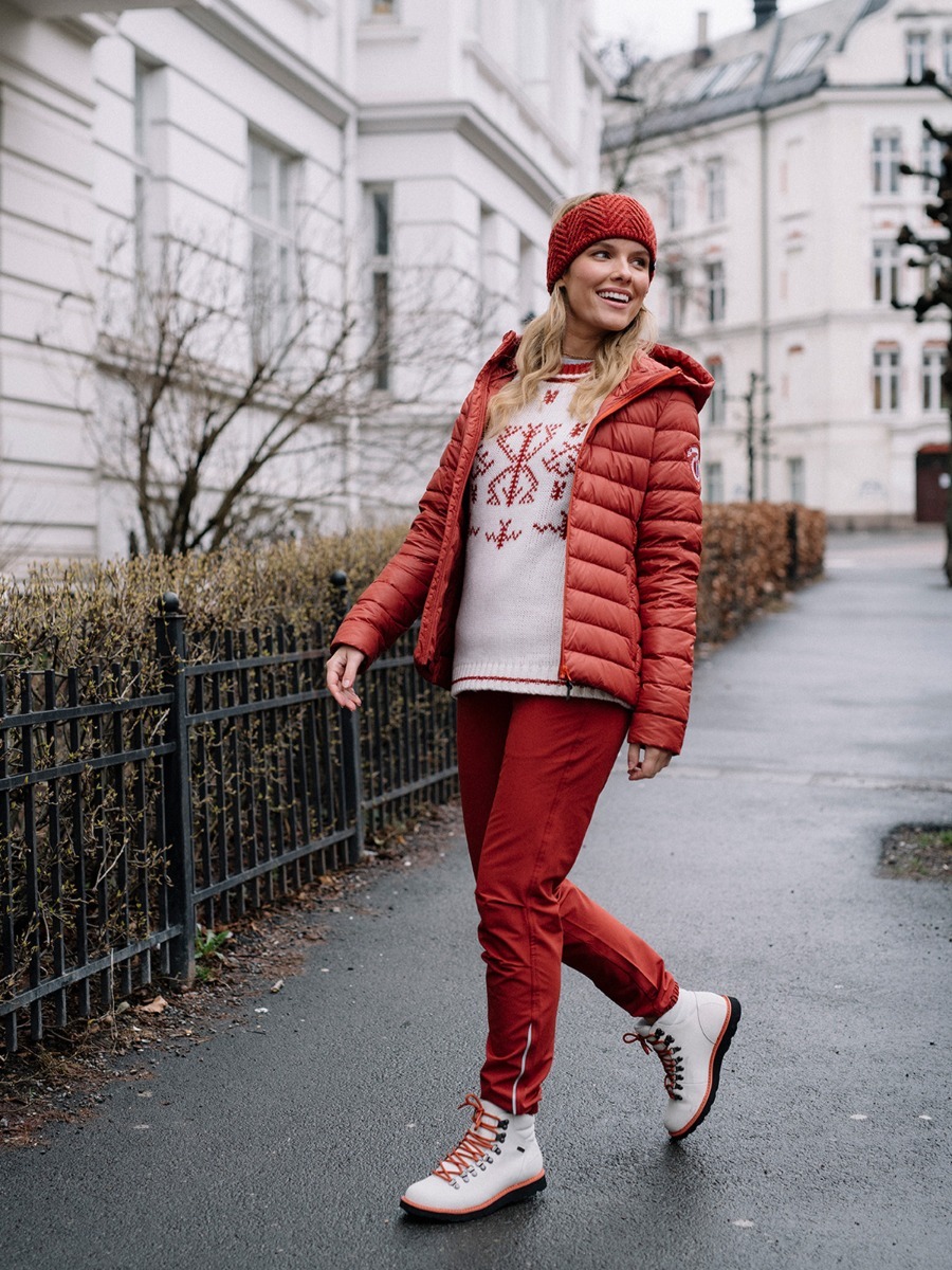 Twentyfour Finse Dunjakke Mørk Rust