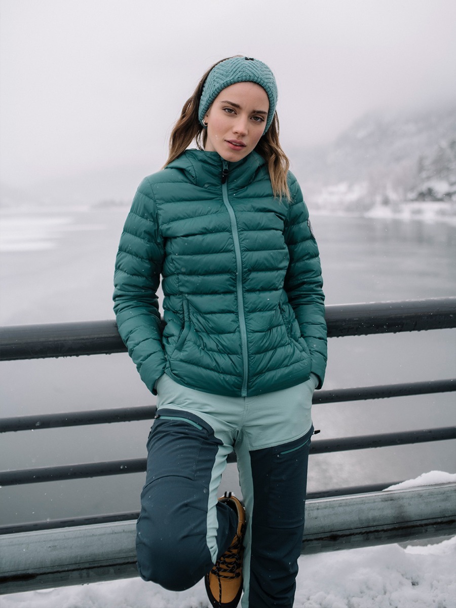 Twentyfour Finse Dunjakke Skogsgrønn