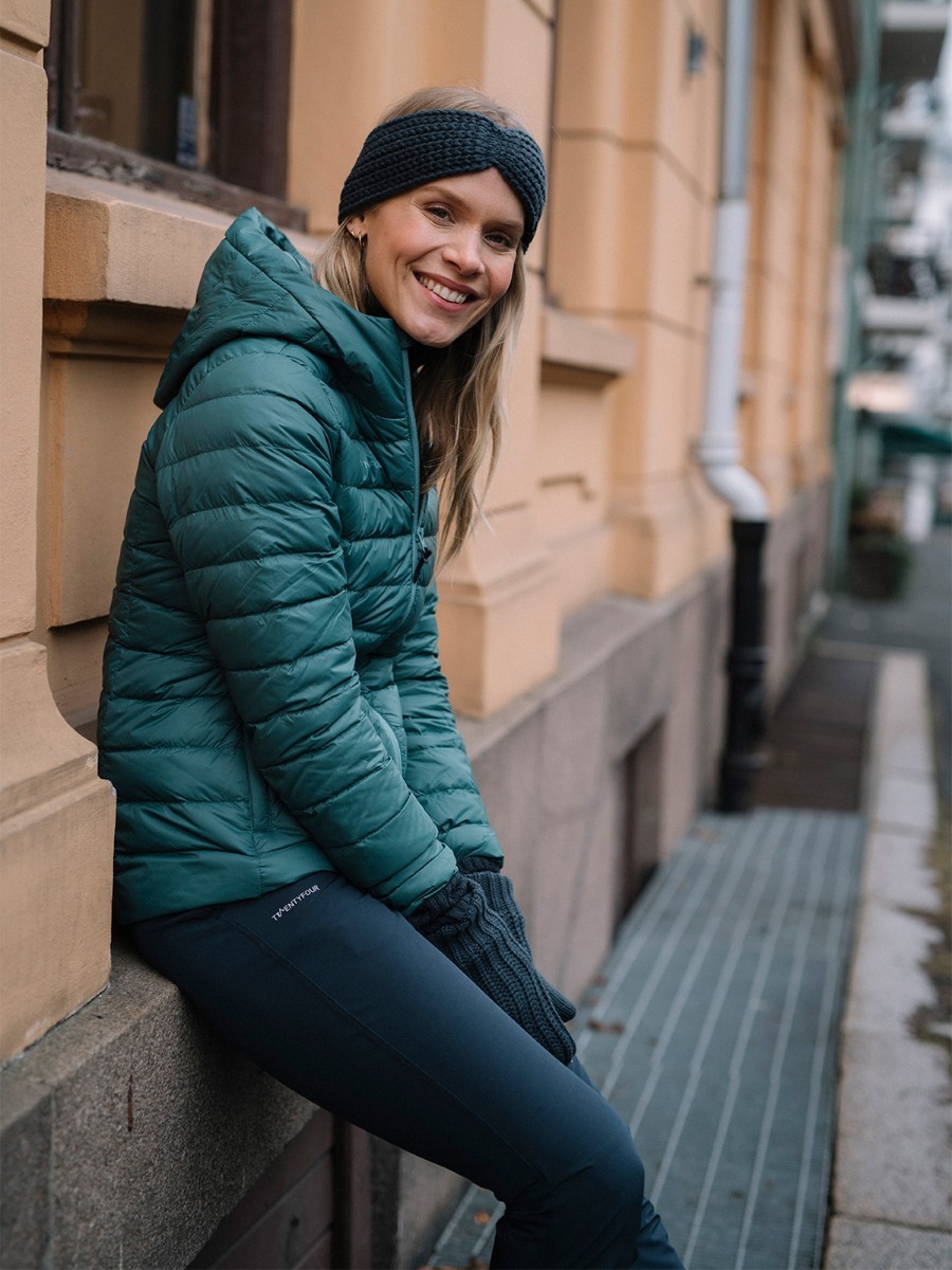 Twentyfour Finse Dunjakke Skogsgrønn