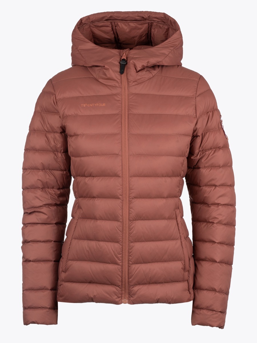 Twentyfour Finse Dunjakke Brent rød