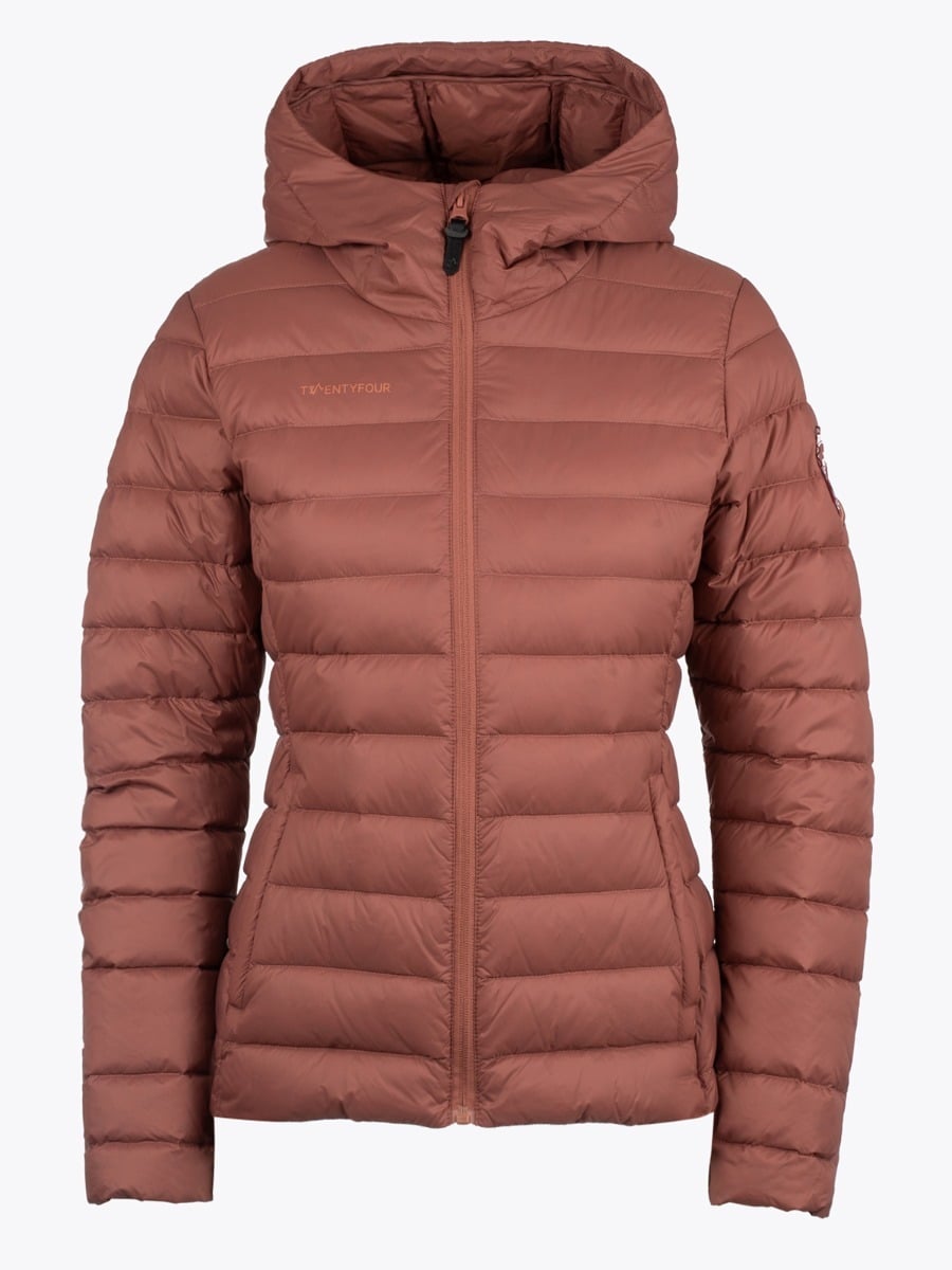 Twentyfour Finse Dunjakke Brent rød