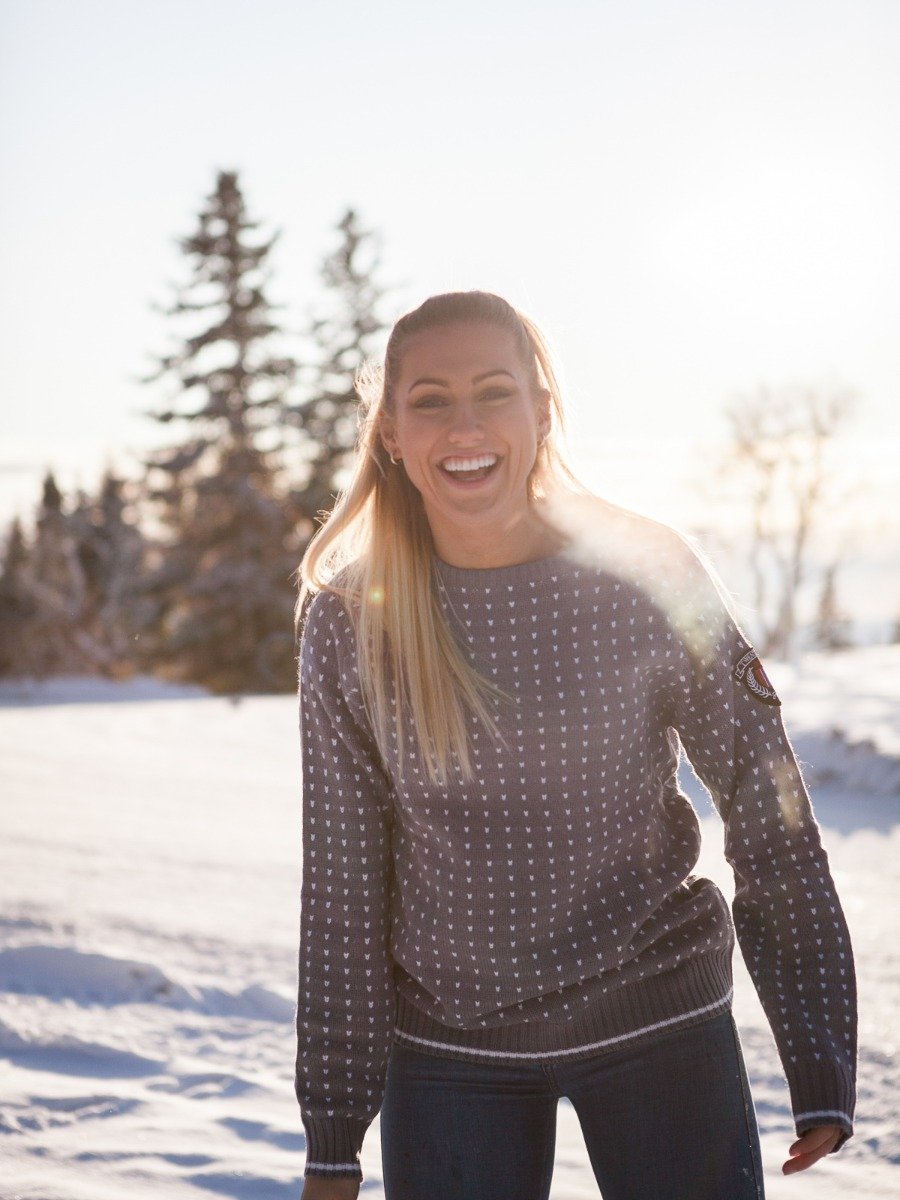 Twentyfour Finse Strikkegenser Skyggelilla