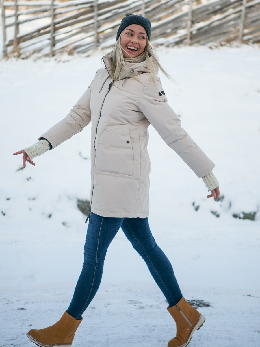 Twentyfour Mellow Vattert Parkas Sand