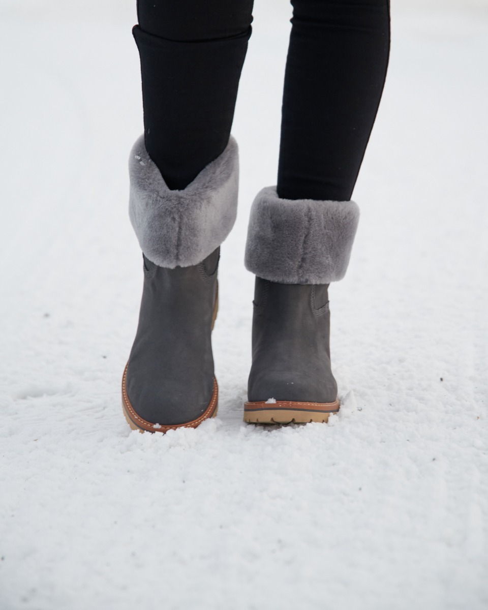 Timberland Chamonix Valley Wp Shearling Fold Down Medium gray