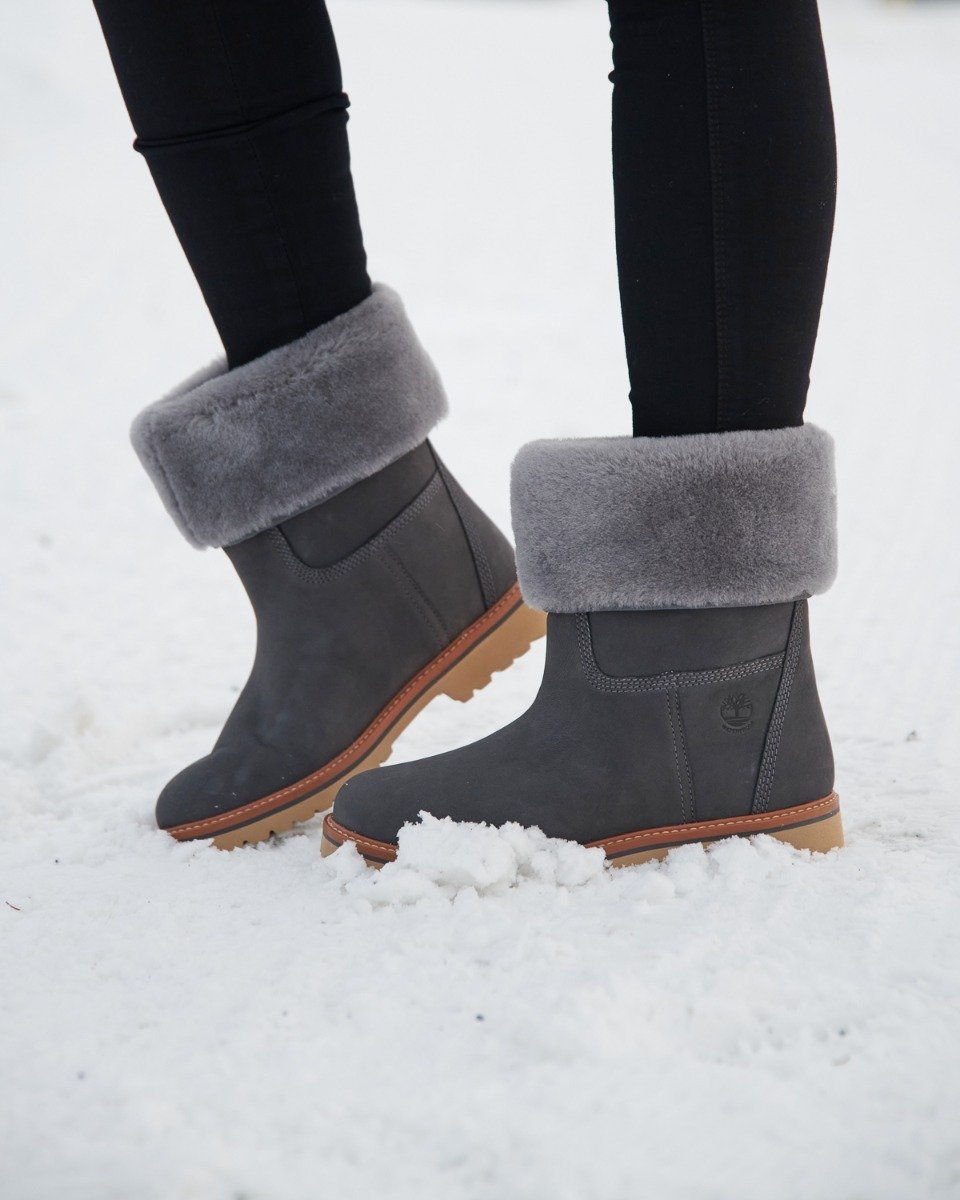 Timberland Chamonix Valley Wp Shearling Fold Down Medium gray