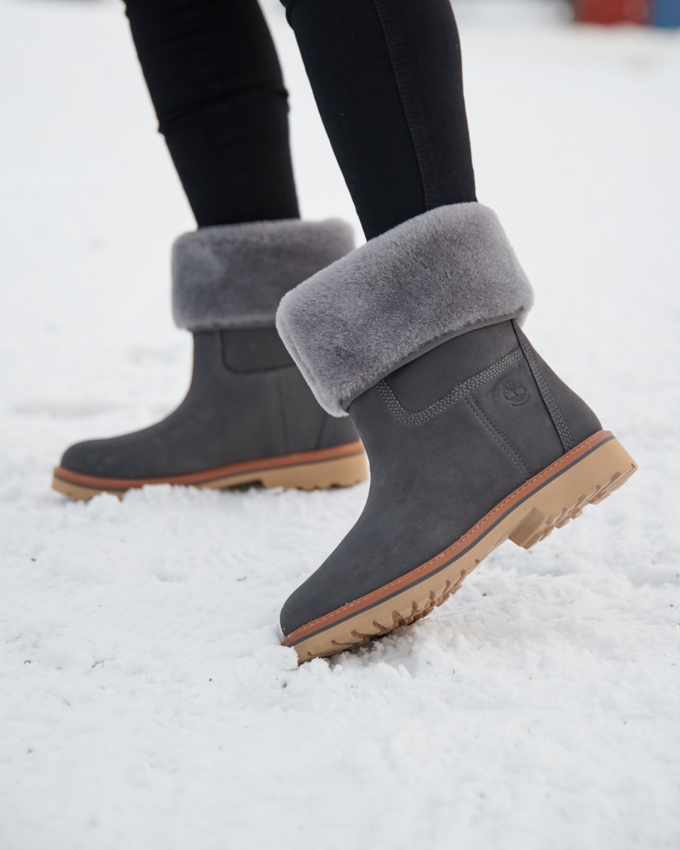 Timberland Chamonix Valley Wp Shearling Fold Down Medium gray