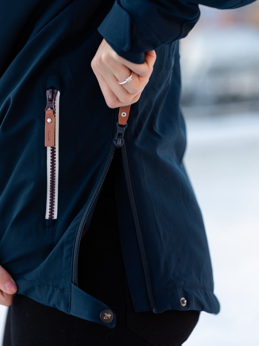 Twentyfour Finse Vattert Anorakk Nattblå