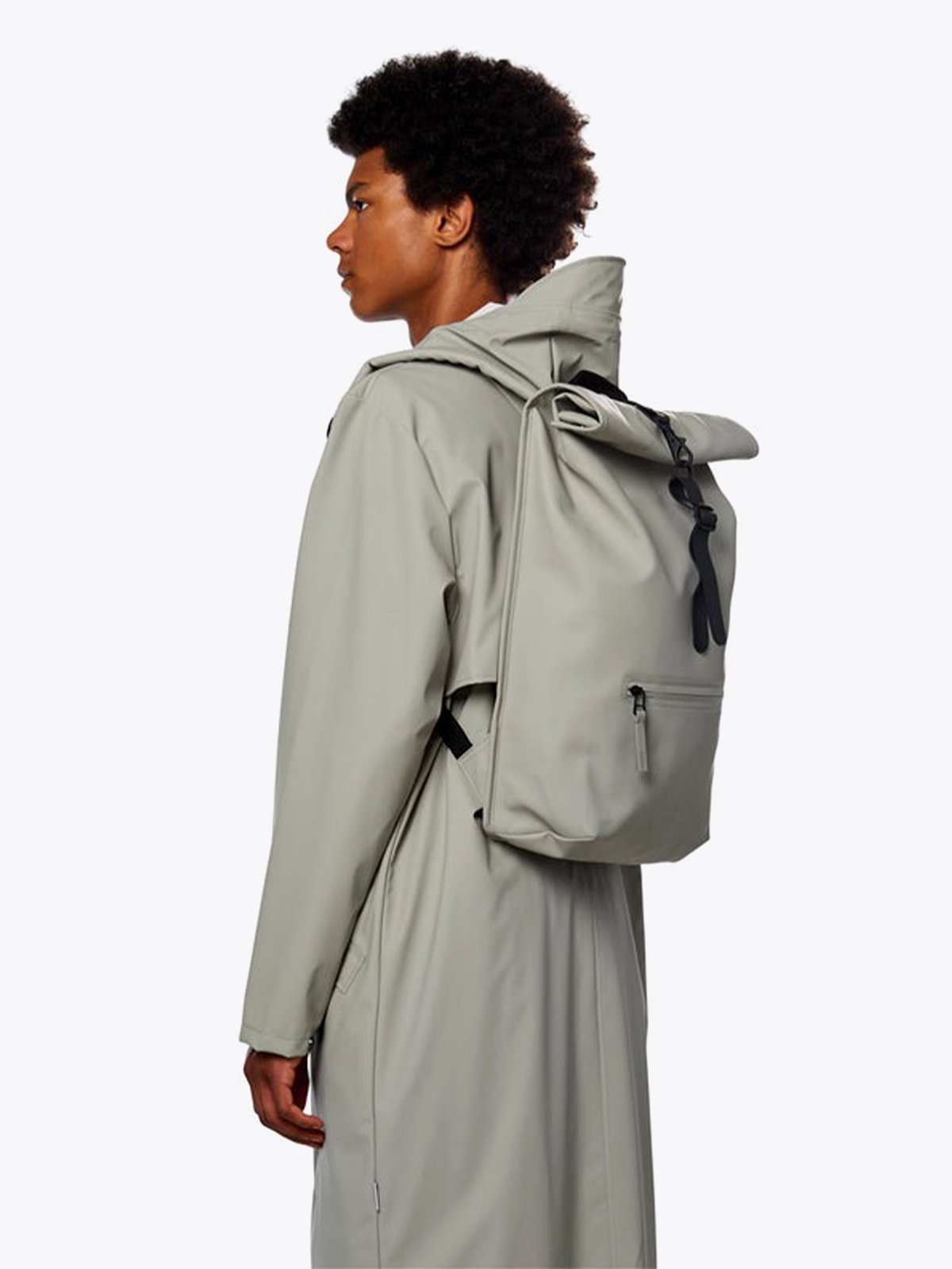 Rains Rolltop Rucksack Cement