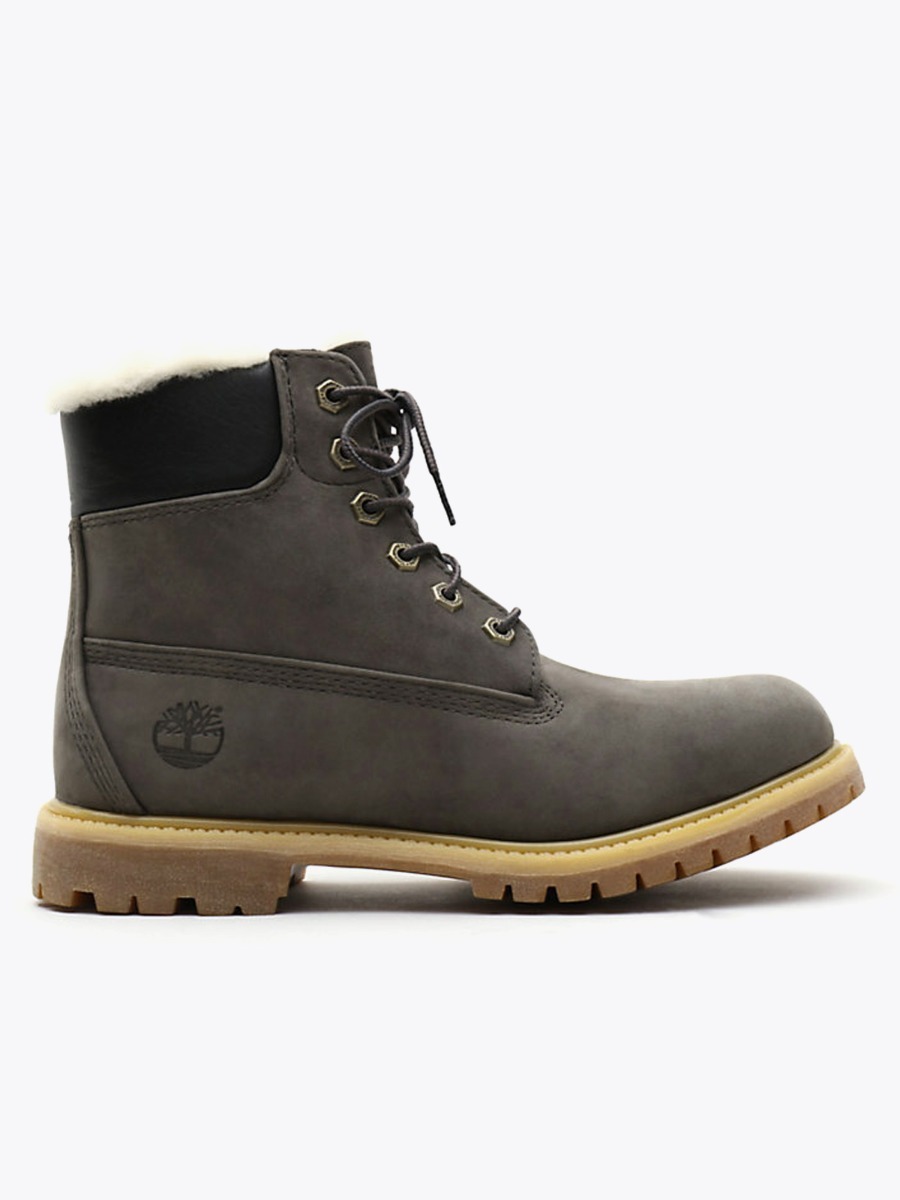 Timberland 6 inch Premium Shearling Lined WP Boot Grey