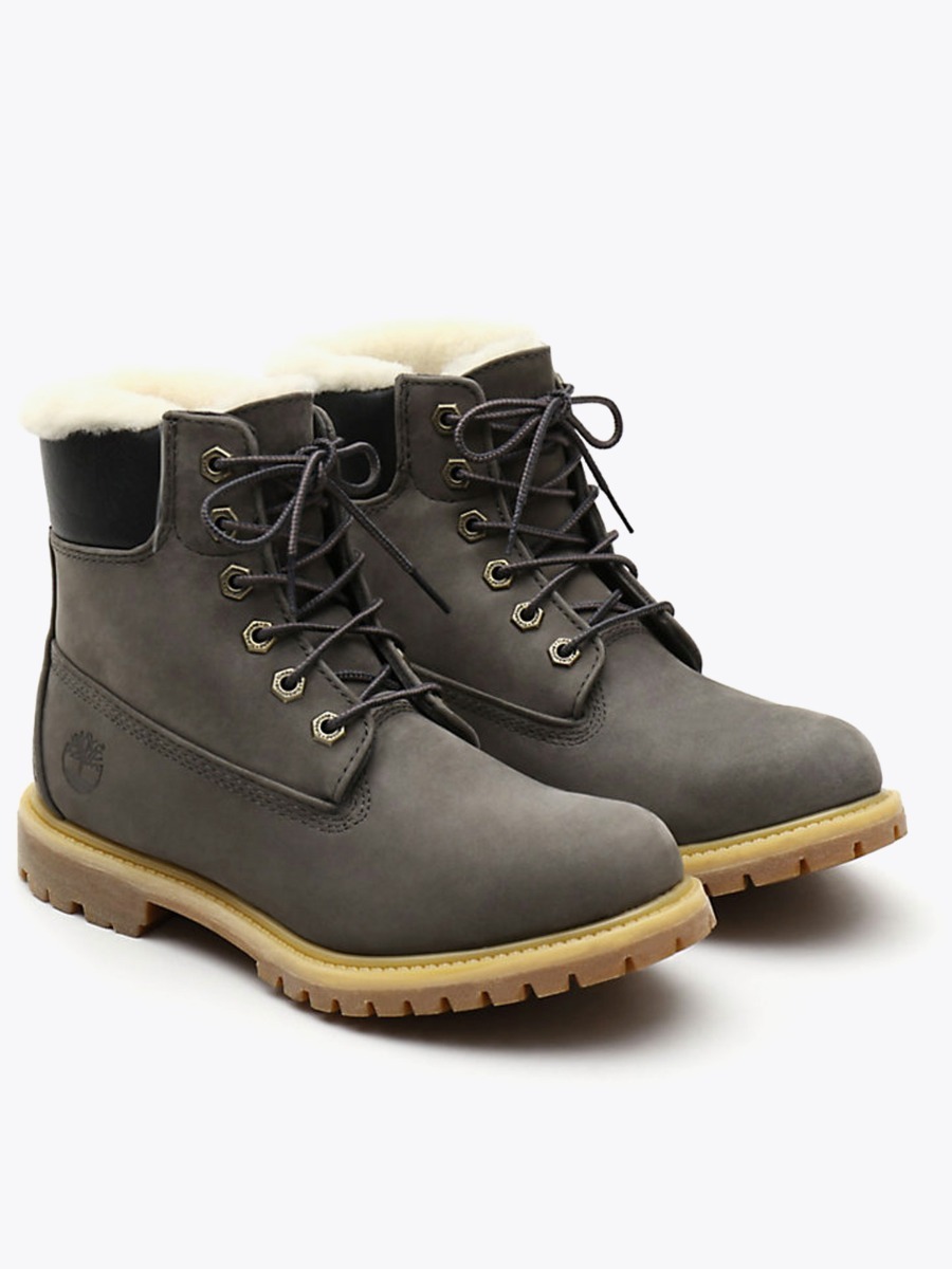 Timberland 6 inch Premium Shearling Lined WP Boot Grey