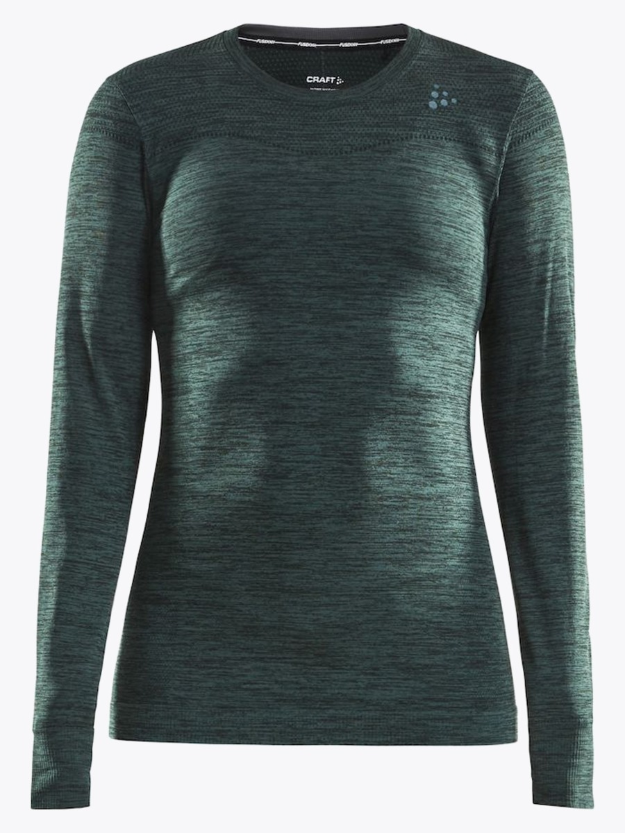 Craft Fuseknit Comfort RN LS Pine-melange