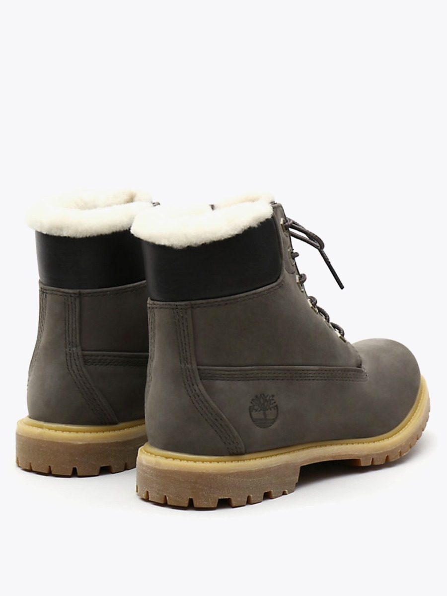 Timberland 6 inch Premium Shearling Lined WP Boot Grey