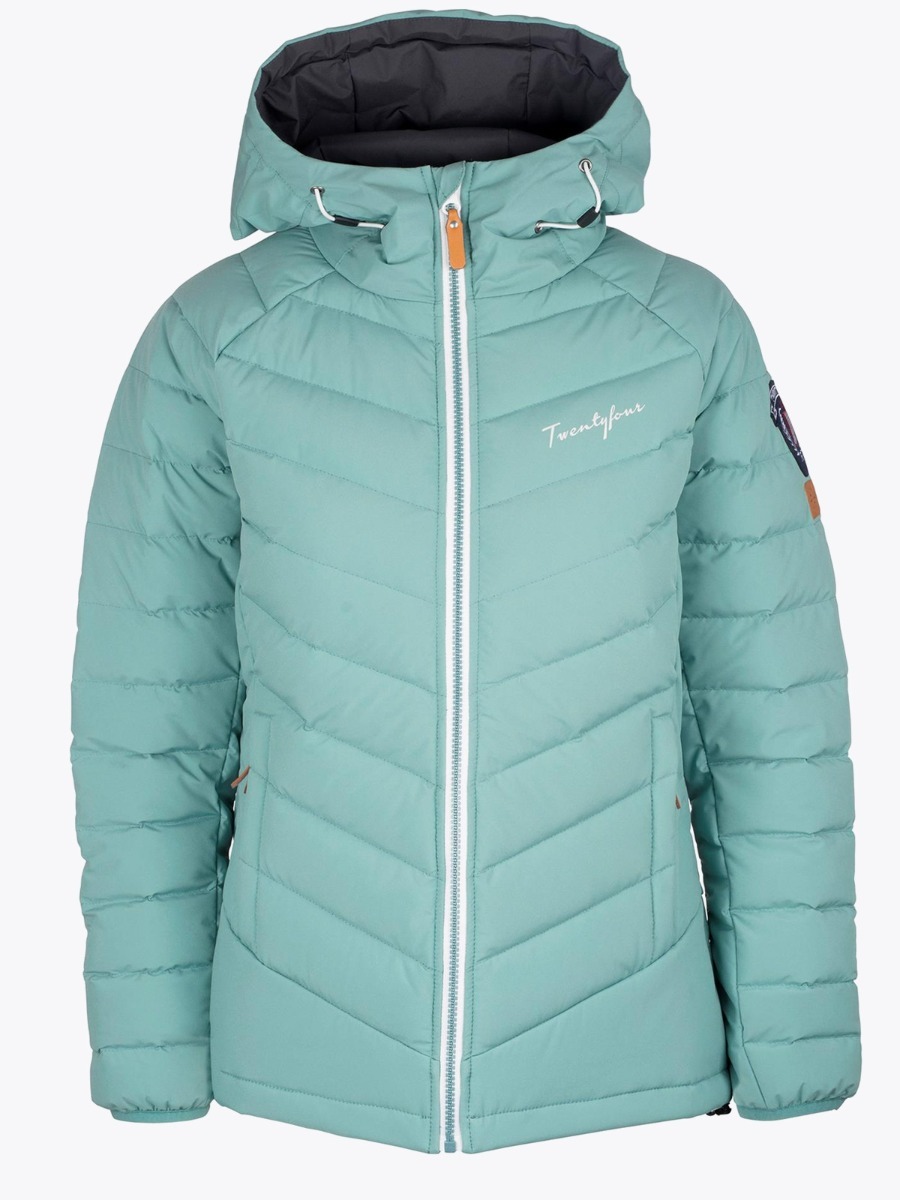 Twentyfour Finse Stretch Dunjakke Smaragd
