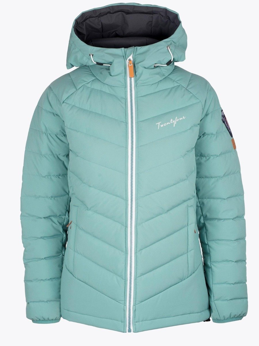 Twentyfour Finse Stretch Dunjakke Smaragd