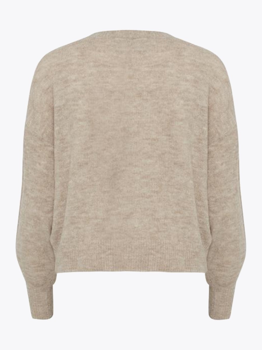 Ichi Amara Cardigan Feather Grey