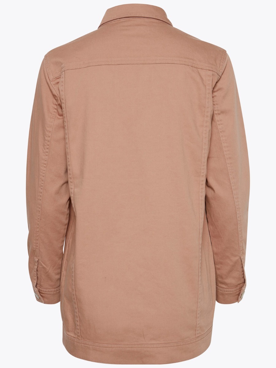Ichi Peg Long Jacket Natural