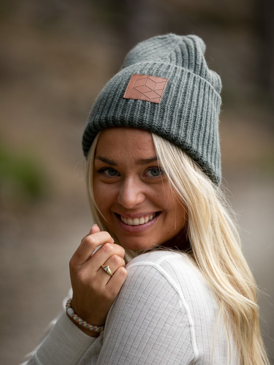 Twentyfour Mellow Rib Ull-Lue Mattgrønn