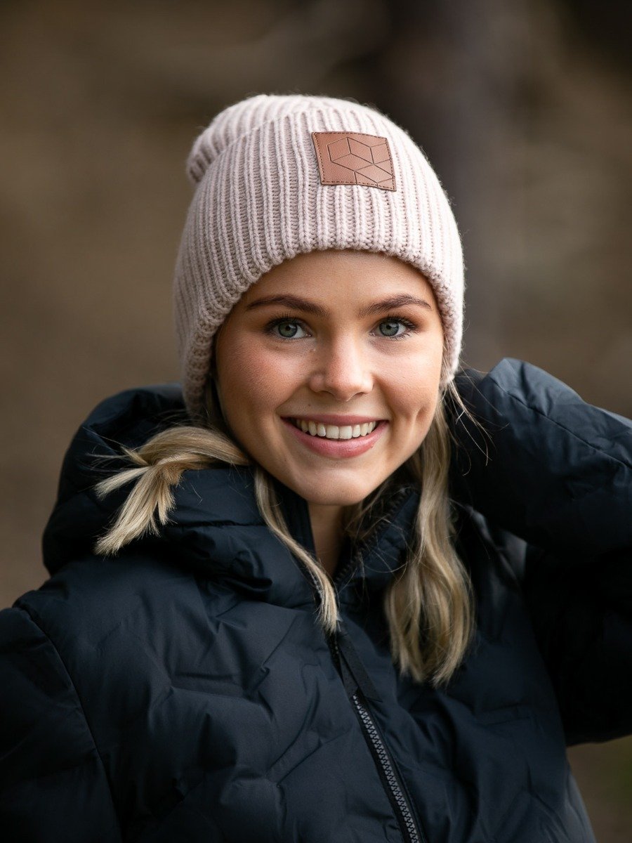 Twentyfour Mellow Rib Ull-Lue Støvrosa