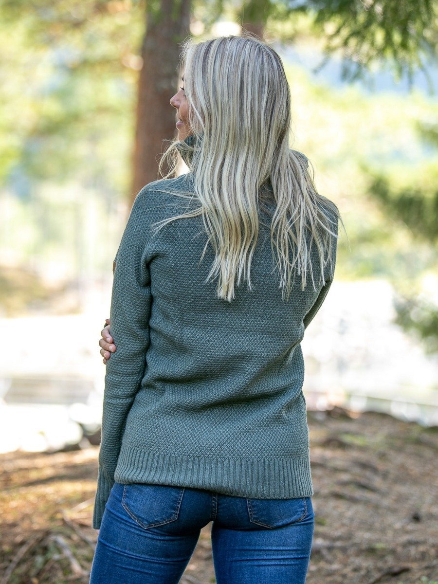 Twentyfour Mellow Half Zip Genser Mattgrønn