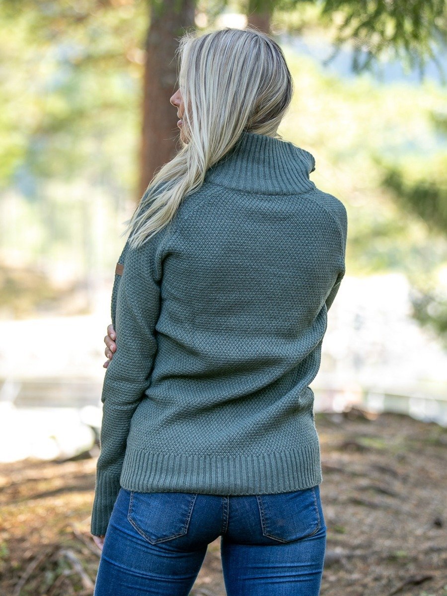 Twentyfour Mellow Half Zip Genser Mattgrønn