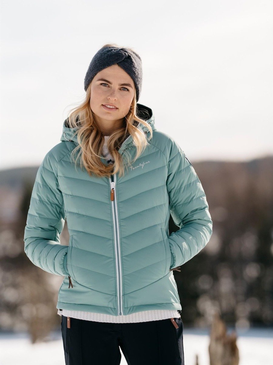 Twentyfour Finse Stretch Dunjakke Smaragd