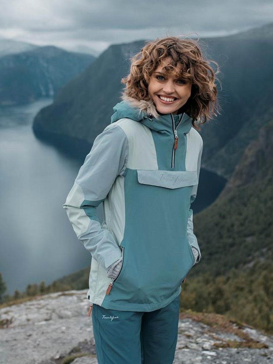 Twentyfour Finse 2-lags Anorakk Lys sjøgrønn