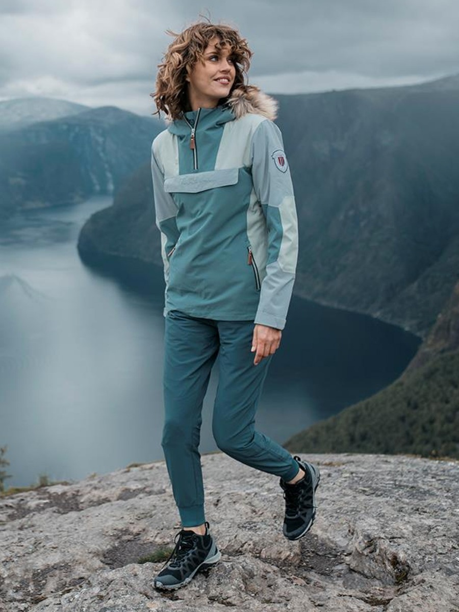 Twentyfour Finse 2-lags Anorakk Lys sjøgrønn